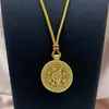 Colgante de Brújula Giratoria con Pedrería Color Esmalte Estilo Chino Retro Francés Dorado Arena Accesorios para Manualidades Colgante de Cadena para Suéter