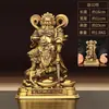Latón Zhao Gong Ming Dios de la Riqueza Adornos Tienda Apertura Regalo Entrada Casa Dedicación Artesanía Decorativa de Metal