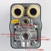 Compresor de Aire Bomba Presión Tapa Roja Interruptor Vertical Pequeño Compresor de Aire Máquina Sin Aceite Interruptor de Arranque-Parada Controlador de Válvula Solenoide