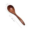 Cuchara de madera comercial mango largo cuchara para mezclar cuchara pequeña condimento alargada café nuez en polvo cuchara sopera miel cuchara para hielo cuchara de postre