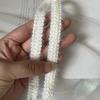 Venta al por mayor otoño e invierno nuevo algodón borde ciempiés blanco y negro albaricoque estilo cabello visón encaje accesorios borde soporte