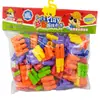 Hongtai Floco de Neve Tubo de Água Divertido Homemzinho Macio Blocos de Construção Brinquedo DIY Infantil Barraca de Venda Quente