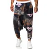 Pantalones Casuales de Algodón y Lino Estilo Chino Nuevo Primavera/Verano para Hombre, Pantalones Largos Estampados, Pantalones de Hip-Hop Sueltos de Talla Grande de Moda K18