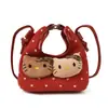Bolso Mini Bandolera de Gato de Moda y Lindo para Niñas Bolso Accesorio Bolso Cruzado de Moda para Labial de Niña Bolsita de Empanada para Niños