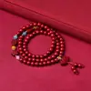 Pulsera de cinabrio boutique este año de vida pulsera de anillo único anillo liso doble valiente joyería para hombres y mujeres regalo fábrica al por mayor