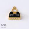 Acessórios Yiwu liga diy joias sapato de desenho animado bolsa gota de óleo personalidade criativa nicho brincos colar pingente acessórios