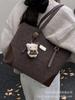 Bolso Retro para Mujer de Gran Capacidad 2025 Nuevo Otoño e Invierno Versátil Casual de Hombro Cruzado Bolso Tote Simple para Viajero