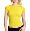 Camiseta Feminina Manga Longa Cruzada Europeia e Americana Hot Girl Cintura Marcada Ombro Direito Look Emagrecedor Outono Camisa Base para Camadas Pronta para Venda