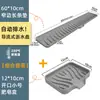 Alfombrilla escurridora extendida de bordes estrechos para fregaderos de cocina, con diseño inclinado para el drenaje del agua, a prueba de salpicaduras y material de silicona para el almacenamiento