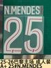 25-26 Colección Hogar París Ropa para Adulto A+ Jersey Número Letra Transferencia de Calor Número Calcomanía Transferencia de Calor Jersey