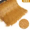Tapetes Plásticos Estilo Palha para Áreas Turísticas Rurais, Quiosques com Telhado de Lata e Palha, Decoração de Pátio e Isolamento