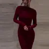 Nuevo vestido de otoño 2024 estilo puro europeo y americano Amazon transfronterizo para mujer, sexy, sin espalda, ajustado a la cadera
