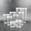 Botellas de Plástico Transparente para Mascotas al por Mayor en Stock, Frascos de Plástico, Frascos Vacíos para Té de Flores, Granos Varios, Botellas para Snacks, Frascos Sellados para Miel