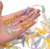 Kit de Materiales para Pulsera, Collar, Joyería Hecha a Mano DIY, Cuentas de Plumas Acrílicas de Colores Transparentes