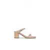 Pantuflas First Encounter de Tacto Desnudo con Tacón Grueso, Punta Cuadrada, Tira Única, Zapatos de Tacón Alto para Mujer, Sandalias para Viajar en Verano