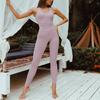Comércio Exterior Moda Transfronteiriça Sexy Costas Nuas Peça Única Justa Calça Fitness Profissional Roupas para Yoga e Exercícios Aéreos Integrado Cintura Alta