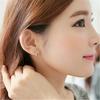 Aretes de viento fragante pequeño de Corea del Sur drama coreano con incrustación de circonitas aretes de árbol de los deseos hojas ramas y hojas venta directa al por mayor