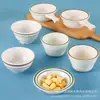 Tigela Pequena de Melamina, Tigela de Sopa Antiderrapante, Prato Comercial de Imitação de Porcelana, Tigela de Arroz de Plástico, Utensílios de Mesa para Hot Pot, Conjunto de Copo e Colher, Pratos de Mesa para Molhos