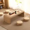 Mesa de Té Tatami de Ratán, Mesa de Té Pequeña, Repisa de Ventana de Balcón, Mesa de Té Sencilla para Mirador, Mesa Baja Estilo Japonés, Mesa Kang