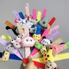 Pulsera de Anillo a Presión de Dibujos Animados Lindos para Niños Accesorios de Felpa Regalo de Vacaciones Pulsera Girador de Pelo de Muñeca