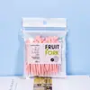 Juego de Tenedores para Fruta, Palillos de Plástico Desechables de Dos Púas para Fruta para Uso Doméstico, para Comer Fruta, Pasteles, Postres y Bocadillos Pequeños