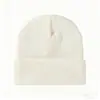 Gorro de Punto Acrílico Liso Bordado con Logo para Comercio Transfronterizo, Engrosado para Otoño e Invierno, Resistente al Frío y Cálido, Color Sólido, Unisex