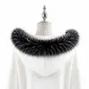 Ribete de piel sintética de mapache hecho a medida para sombreros, combinado con chaquetas de cuero, sudaderas con capucha, suéteres, abrigos y parkas - una fábrica fuente de accesorios para prendas de vestir