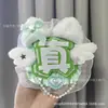 Etiqueta de Soporte Reflectante de una Palabra Hecha por Ti Mismo Tela No Tejida Colgante de Mochila Hecho a Mano Decoración Colgante de Merchandising de Conciertos de Celebridades