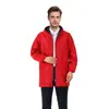 Roupa de Trabalho Impermeável com Capuz e Forro de Fleece Plus Size para Comércio Exterior Transfronteiriço, Casaco Resistente a Óleo e Sujeira para Homens com Logotipo Personalizado