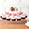 Soporte de exhibición de acrílico, soporte para cupcakes con forma de luna, soporte de exhibición de perfume ensamblado, estante de almacenamiento para muñecas