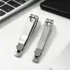 Cortador de Unhas Multiuso Doméstico, Cortador de Unhas Portátil Anti-Salpico para Adultos, Cortador de Unhas Grande de Boca Reta com Lixa