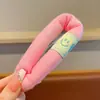 Presilha de Cabelo Recheada Pérola Maillard para Nuca de Mulher Presilha de Cabelo Grande Presilha Bico de Pato Presilha de Cabelo com Temperamento Acessório de Cabeça