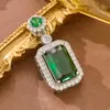Diseño de Nicho Transfronterizo Europeo y Americano Moda Creativa de Gama Alta Caja de Fotos de Gota de Aceite Colorida Colgante de Collar Chapado en Cobre Dorado para Mujer