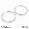Brincos Redondos Banhados a Ouro 18K Transfronteiriços Design Nicho Versátil Aço Inoxidável 304 Brincos de Argola para Homens e Mulheres