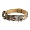 Collar Táctico Antiexplosión Transfronterizo para Perro Collar para el Cuello de Mascotas para Perros Medianos y Grandes Set de Correa y Arnés de Nylon Engrosado