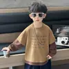 Camiseta Dos en Uno para Niños de Primavera y Otoño, Estilo Coreano, Sudadera Elegante Casual de Manga Larga para Niños, Ropa de Comercio Exterior para Niños Pequeños