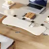 Tablero de Extensión para Hueco de Escritorio de Dormitorio, Escritorio Plegable para Computadora, Soporte para Teclado y Ratón, Estante de Almacenamiento Multifuncional sin Perforaciones
