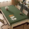 Mantel vintage, impermeable y a prueba de aceite, no necesita lavado, nuevo modelo 2026, lujo ligero con un toque de alta gama, mantel rectangular para comedor y cubierta para mesa de centro