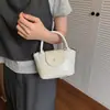 Mini Bolso Tote Francés Tipo Bollo para Mujer Verano 2026 Nueva Moda Versátil para el Trabajo Bolso de Hombro Único Cruzado