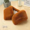 Sombrero de Cuadrado Pequeño Cuello de Imitación Césped Lana Cuello Sombrero Tira Cuadrado Falso Bufanda Bufanda Cuello Falso Lana Imitación Piel de Conejo Rex Universal Invierno