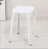 Silla Taburete de Plástico Hogareño Taburete Redondo de Ocho Agujeros Taburete para Mesa de Comedor Colorido Simple Espesado Moderno Manzana Falsa Taburete Alto