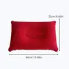 Nueva almohada inflable de felpa cuadrada para siesta al por mayor Cojín para acampar al aire libre almohada inflable de felpa para viajar
