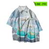 Camisa hawaiana de manga corta con estampado digital 3D Palworld Magic Beast Palu de verano transfronterizo de Independent Station 2024