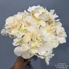 Arranjo de Chão com Flores Artificiais Cor de Champanhe, Rosa de Casamento, Hortênsia, Material de Flores para Corredor de Teto, Arranjo de Decoração para Auditório