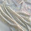 Algodón 40 tela estampada digitalmente tela floral de lirio coreano ropa de mujer ropa de niño pijamas ropa de casa