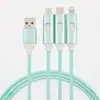 Cable de Datos con Luz LED Hueca de Colores 120W Carga Súper Rápida Adecuado para Apple Tipo-C Cable de Carga Fuente de Fábrica