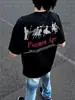 Camiseta con Estampado de Caballo de Guerra para Hombre, Estampado Era Espartana Americana, Marca de Moda, Transpirable, Duradera, Cuello Redondo, Corte Holgado, Manga Corta Casual