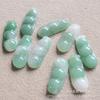 Colgante verde africano colgante de loto verde africano natural peonía accesorios para tapetas de presión para coronas DIY