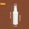 Frasco de Loção Branco Tipo Pump Desinfetante para Mãos Recarga de Frasco Sérum Shampoo Líquido Frasco de Plástico para Apertar Loção