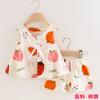 Conjunto de dos piezas de chaleco floral lindo para niña y shorts Ropa de verano para niños y bebés Traje Ropa para el hogar de seda de algodón para niños